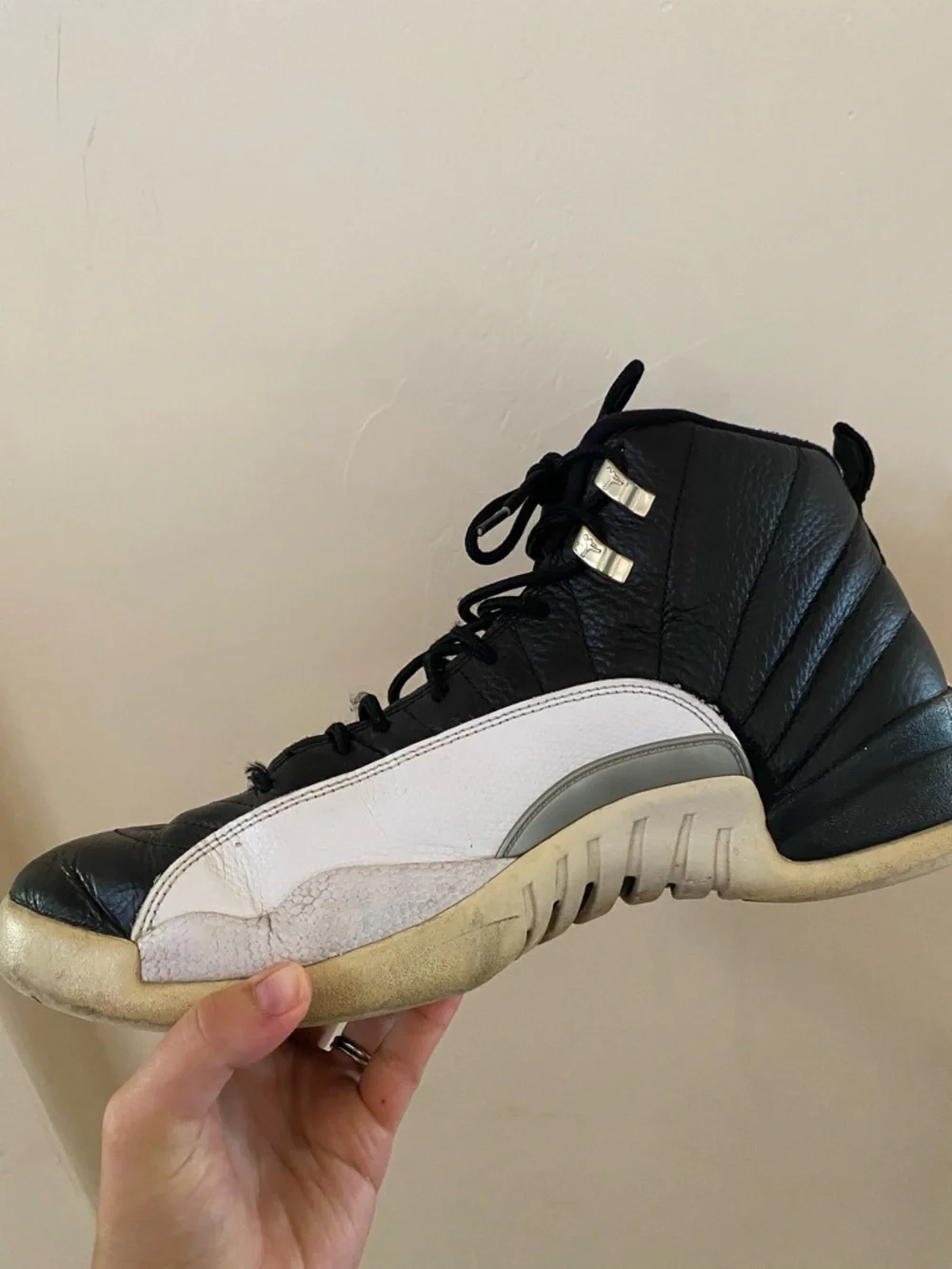 Air Jordan 12 Retro Playoffs 2022 Black White Men's Size 14